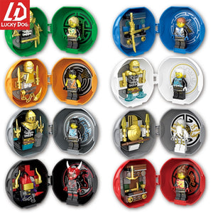 LEGO Ninjago Blocks Jay Nya Cole Lloyd Zane Pythor Master