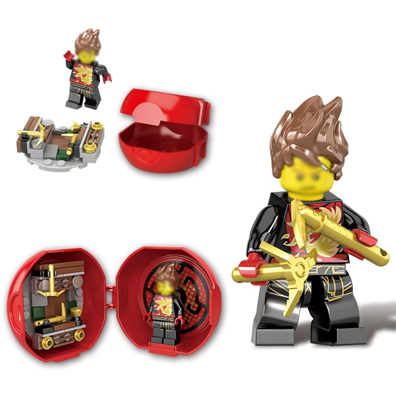 LEGO Ninjago Blocks Jay Nya Cole Lloyd Zane Pythor Master