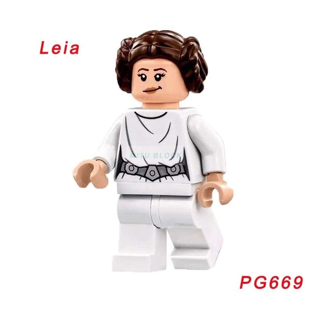 LEGO Star Wars Building Block Han Solo Luke Darth Vader Yoda Leia R2D2 Toys Compatible Legoingl Starwars Figures