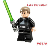 LEGO Star Wars Building Block Han Solo Luke Darth Vader Yoda Leia R2D2 Toys Compatible Legoingl Starwars Figures