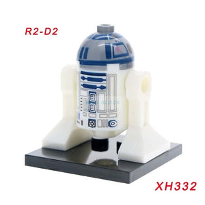 LEGO Star Wars Building Block Han Solo Luke Darth Vader Yoda Leia R2D2 Toys Compatible Legoingl Starwars Figures