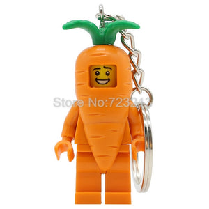 Graduate Unicorn Hot Dog Man Figure Keychain Statue Of Liberty Buzz Lightyear Medusa Rocket Boy key Building Blocks Toys