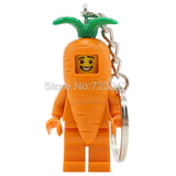 Graduate Unicorn Hot Dog Man Figure Keychain Statue Of Liberty Buzz Lightyear Medusa Rocket Boy key Building Blocks Toys