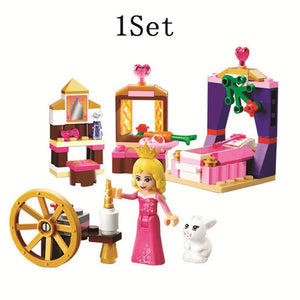 LEGO 8Pcs Fairy Tale Princess Girl Model Building Doll Figures Bricks Blocks Kid Friends Children Toys