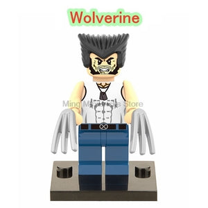 LEGO Marvel Wolverine Jean Grey Summers Action Figures Deadpool X-Men Super Hero Building Blocks Toys for Children