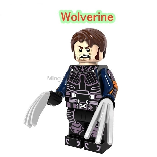 LEGO Marvel Wolverine Jean Grey Summers Action Figures Deadpool X-Men Super Hero Building Blocks Toys for Children