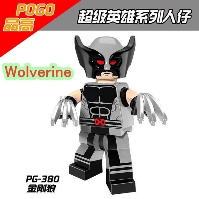 LEGO Marvel Wolverine Jean Grey Summers Action Figures Deadpool X-Men Super Hero Building Blocks Toys for Children