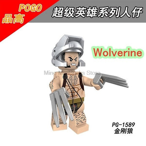 LEGO Marvel Wolverine Jean Grey Summers Action Figures Deadpool X-Men Super Hero Building Blocks Toys for Children