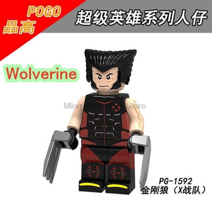 LEGO Marvel Wolverine Jean Grey Summers Action Figures Deadpool X-Men Super Hero Building Blocks Toys for Children