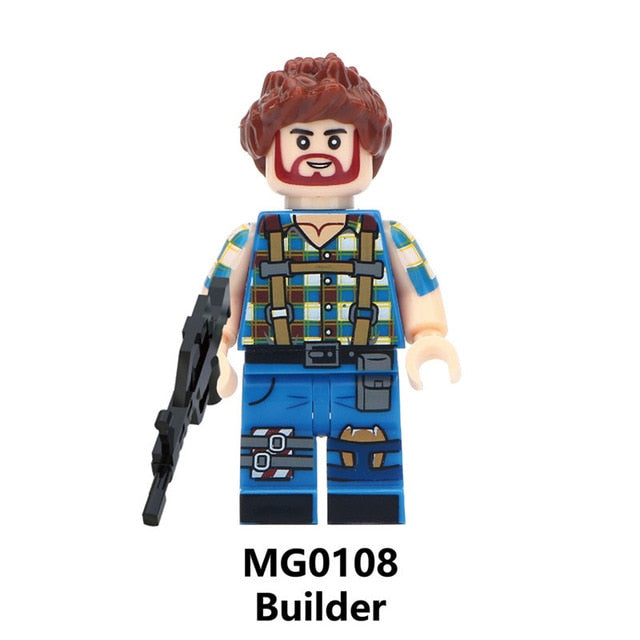 LEGO Fortnited TPS Shooter Game Character Jonesy Builder Female Male Explorer Dark Voyar