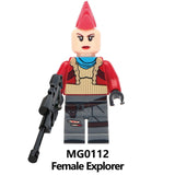 LEGO Fortnited TPS Shooter Game Character Jonesy Builder Female Male Explorer Dark Voyar