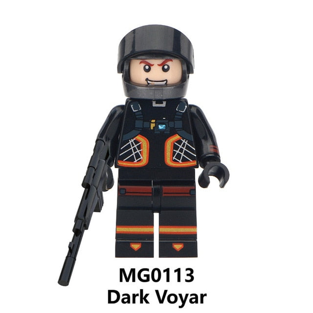 LEGO Fortnited TPS Shooter Game Character Jonesy Builder Female Male Explorer Dark Voyar