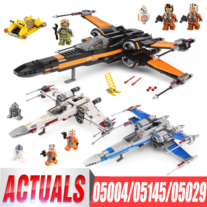 LEGO 05004 First Order Poe's X Wing Fighter 05029 05145 Star Building Blocks Brick Children Toy Wars