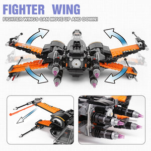 LEGO 05004 First Order Poe's X Wing Fighter 05029 05145 Star Building Blocks Brick Children Toy Wars