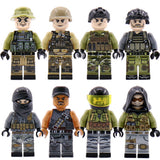 LEGO Military SWAT Team Guns Weapons Pack Building Blocks City Police Figure WW2