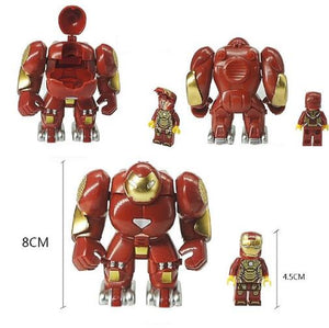 LEGO 4pcs/lot Mr298 DC Marvel Super Heroes Iron Man With Hulkbuster Model Building Blocks