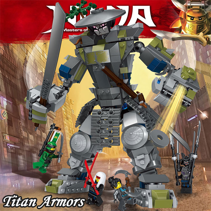 565PCS LEGO Oni Titan Warrior Mech Compatible legoINGLY Ninjagoed Movies 70658 Mini Action Figures