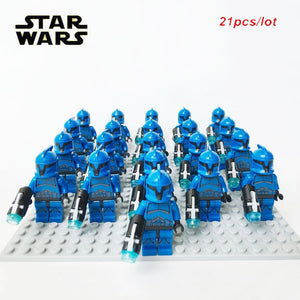 LEGO 21PCS/LOT STAR WARS Wolfpack Clone Trooper Commander Captain Rex Storm Trooper