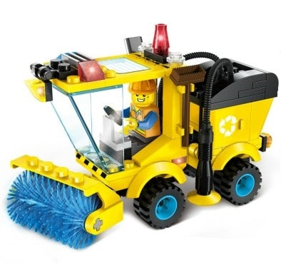 LEGO 4 Type Civilized City Sweeper Legoings Assembled Model Building Blocks Toys Kit DIY