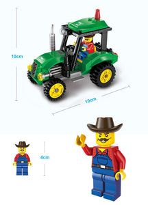 LEGO 4 Type Civilized City Sweeper Legoings Assembled Model Building Blocks Toys Kit DIY