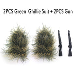 LEGO Military PUBG Sniper Guns Ghillie Suits Camouflage Clothes Parts  Army ww2 German Soldiers