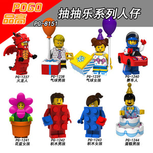 LEGO Super Heroes Fire Dragon Balloon boy Balloon girl Racing man Flowerpot girl