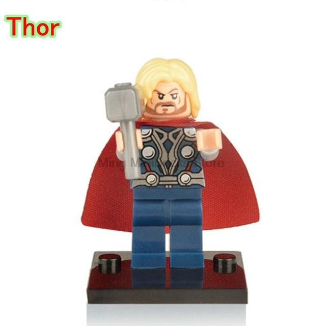 LEGO Super Hero Marvel Hela Valkyrie Thor Figures Set Ragnarok Loki Building Blocks Toys For Children infinity war Avengers