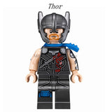 LEGO Super Hero Marvel Hela Valkyrie Thor Figures Set Ragnarok Loki Building Blocks Toys For Children infinity war Avengers