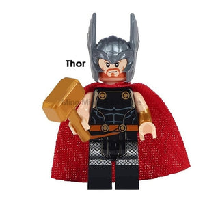 LEGO Super Hero Marvel Hela Valkyrie Thor Figures Set Ragnarok Loki Building Blocks Toys For Children infinity war Avengers