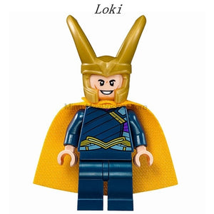 LEGO Super Hero Marvel Hela Valkyrie Thor Figures Set Ragnarok Loki Building Blocks Toys For Children infinity war Avengers