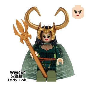 LEGO Super Hero Marvel Hela Valkyrie Thor Figures Set Ragnarok Loki Building Blocks Toys For Children infinity war Avengers