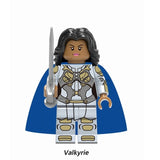 LEGO Super Hero Marvel Hela Valkyrie Thor Figures Set Ragnarok Loki Building Blocks Toys For Children infinity war Avengers