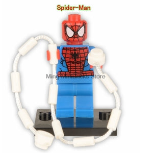 LEGO Spiderman Building Bricks Super Heroes Iroman Silk Vulture Gwen Block Marvel Toys For Children Movie Action Figure