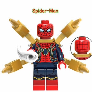 LEGO Spiderman Building Bricks Super Heroes Iroman Silk Vulture Gwen Block Marvel Toys For Children Movie Action Figure