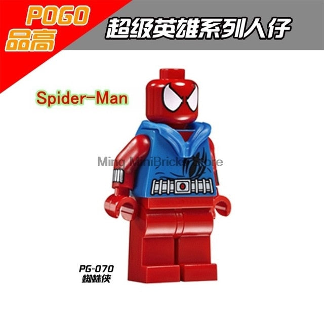 LEGO Spiderman Building Bricks Super Heroes Iroman Silk Vulture Gwen Block Marvel Toys For Children Movie Action Figure