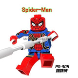 LEGO Spiderman Building Bricks Super Heroes Iroman Silk Vulture Gwen Block Marvel Toys For Children Movie Action Figure