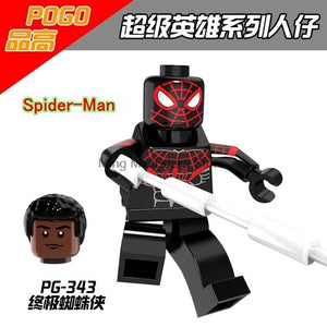 LEGO Spiderman Building Bricks Super Heroes Iroman Silk Vulture Gwen Block Marvel Toys For Children Movie Action Figure