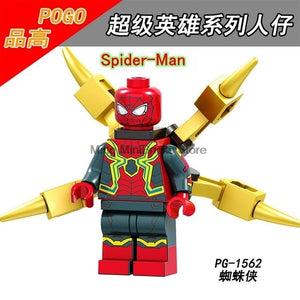 LEGO Spiderman Building Bricks Super Heroes Iroman Silk Vulture Gwen Block Marvel Toys For Children Movie Action Figure