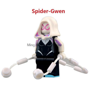 LEGO Spiderman Building Bricks Super Heroes Iroman Silk Vulture Gwen Block Marvel Toys For Children Movie Action Figure