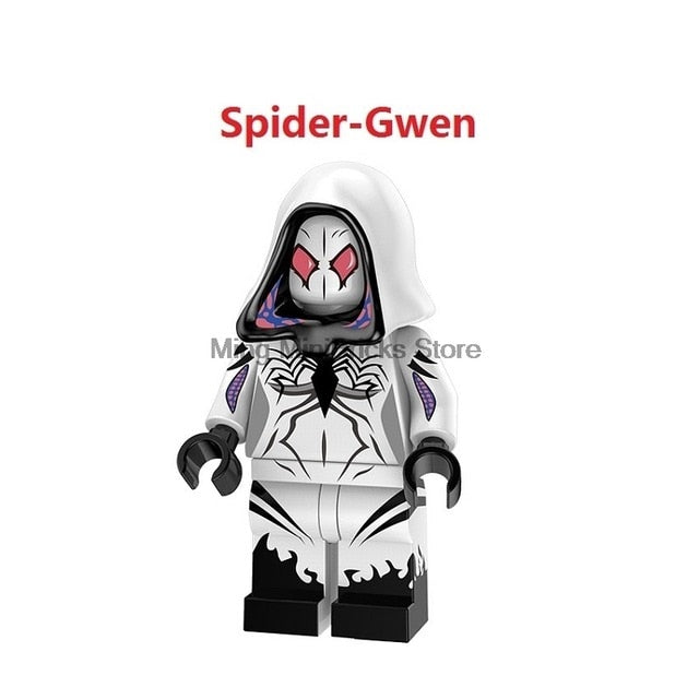 LEGO Spiderman Building Bricks Super Heroes Iroman Silk Vulture Gwen Block Marvel Toys For Children Movie Action Figure