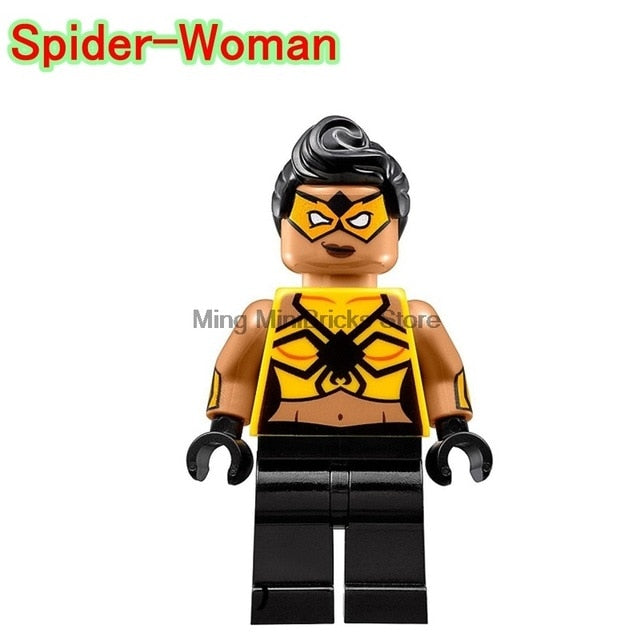 LEGO Spiderman Building Bricks Super Heroes Iroman Silk Vulture Gwen Block Marvel Toys For Children Movie Action Figure