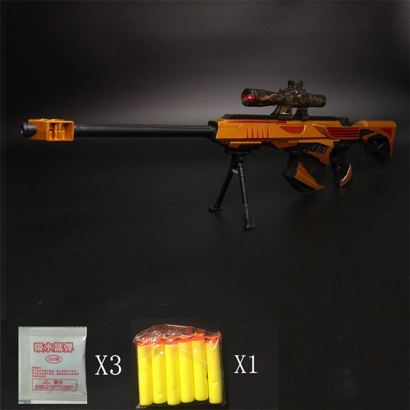 Plastic Infrared Water Bullet Gun Toy For Children Boys Sniper Rifle Pistol Soft Paintball Outdoor Toys Shooting Gun Kids Gifts