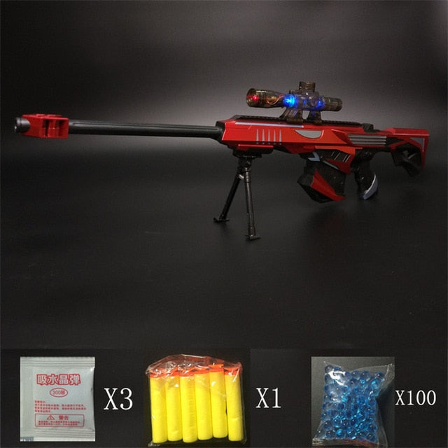 Plastic Infrared Water Bullet Gun Toy For Children Boys Sniper Rifle Pistol Soft Paintball Outdoor Toys Shooting Gun Kids Gifts