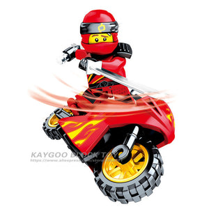 LEGO Ninjago Motorcycle Dragon  KAI JAY COLE ZANE Lloyd WU NYA GARMADON Ninja Toys