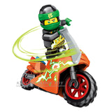 LEGO Ninjago Motorcycle Dragon  KAI JAY COLE ZANE Lloyd WU NYA GARMADON Ninja Toys