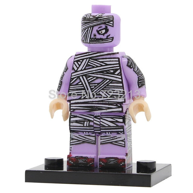 LEGO Halloween Figure PG8080 Skeleton Jack Witch Zombie Ghosts Pumpkin Man Werewolf Legoingly Vampire Count Queen Building Blocks