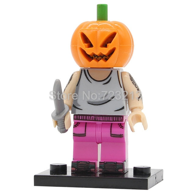 LEGO Halloween Figure PG8080 Skeleton Jack Witch Zombie Ghosts Pumpkin Man Werewolf Legoingly Vampire Count Queen Building Blocks