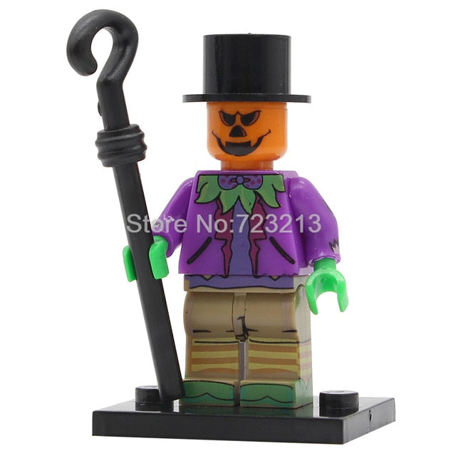 LEGO Halloween Figure PG8080 Skeleton Jack Witch Zombie Ghosts Pumpkin Man Werewolf Legoingly Vampire Count Queen Building Blocks