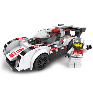 Roadster Racing Car Speed Champions Car Building Blocks Compatible Legos Technic City Figures Enlighten Bricks Toys For Children