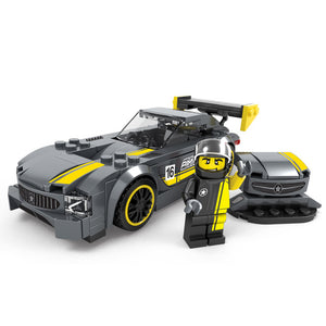 Roadster Racing Car Speed Champions Car Building Blocks Compatible Legos Technic City Figures Enlighten Bricks Toys For Children